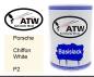 Preview: Porsche, Chiffon White, P2: 500ml Lackdose, von ATW Autoteile West.